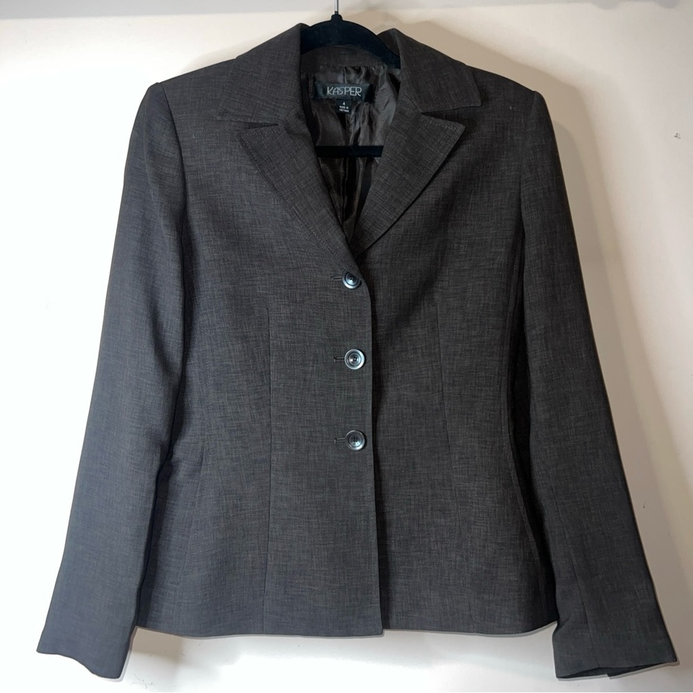 Kasper Charcoal Women's Blazer